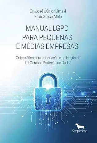 Capa de Manual LGPD para Pequenas e Médias Empresas